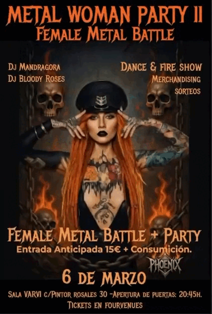 cartel metal woman party II - female metal battle