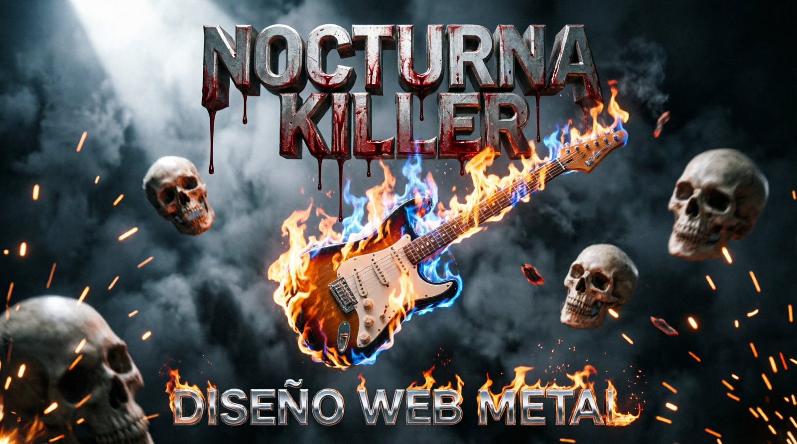 Nocturna killer diseño web bandas grupos de música extrema
