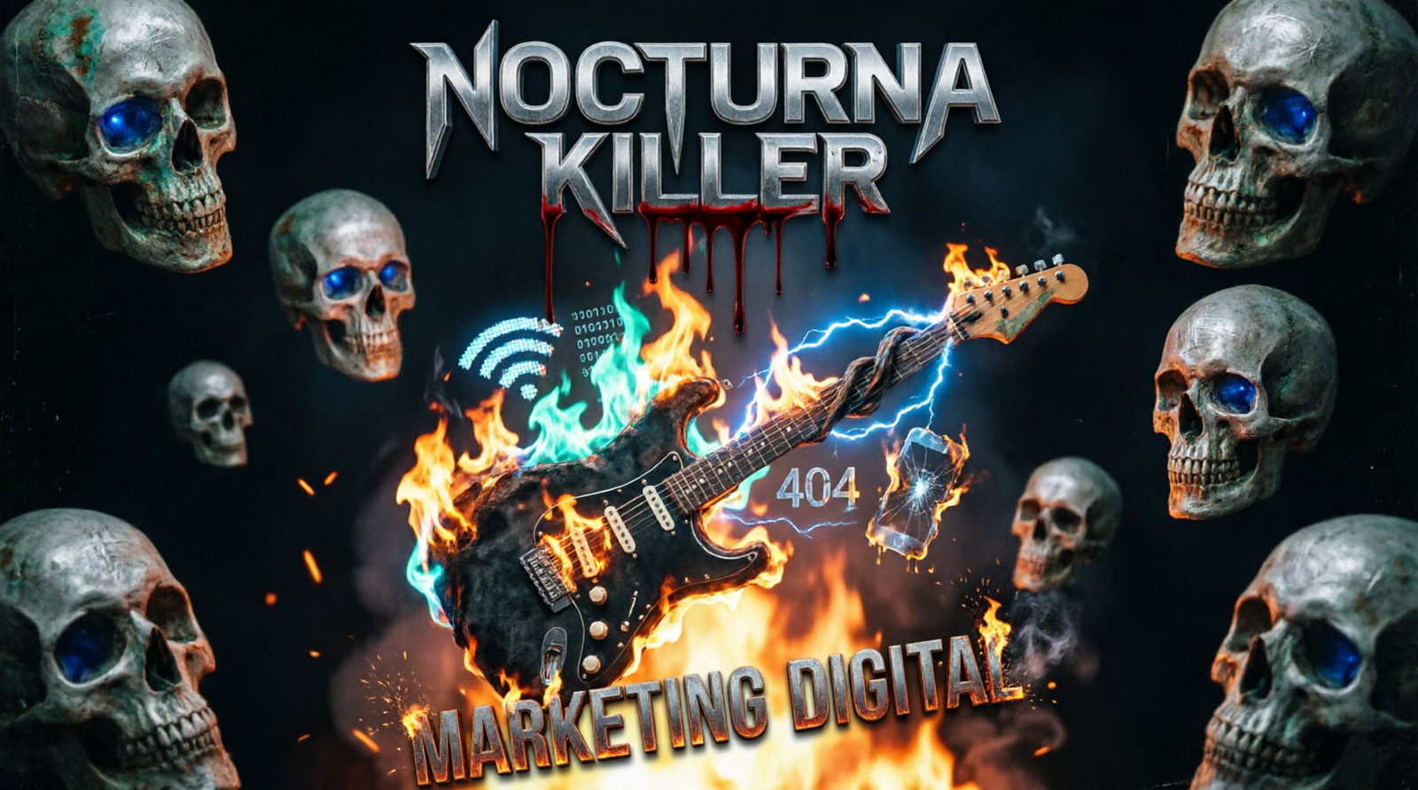 Nocturna killer diseño web bandas grupos de música extrema