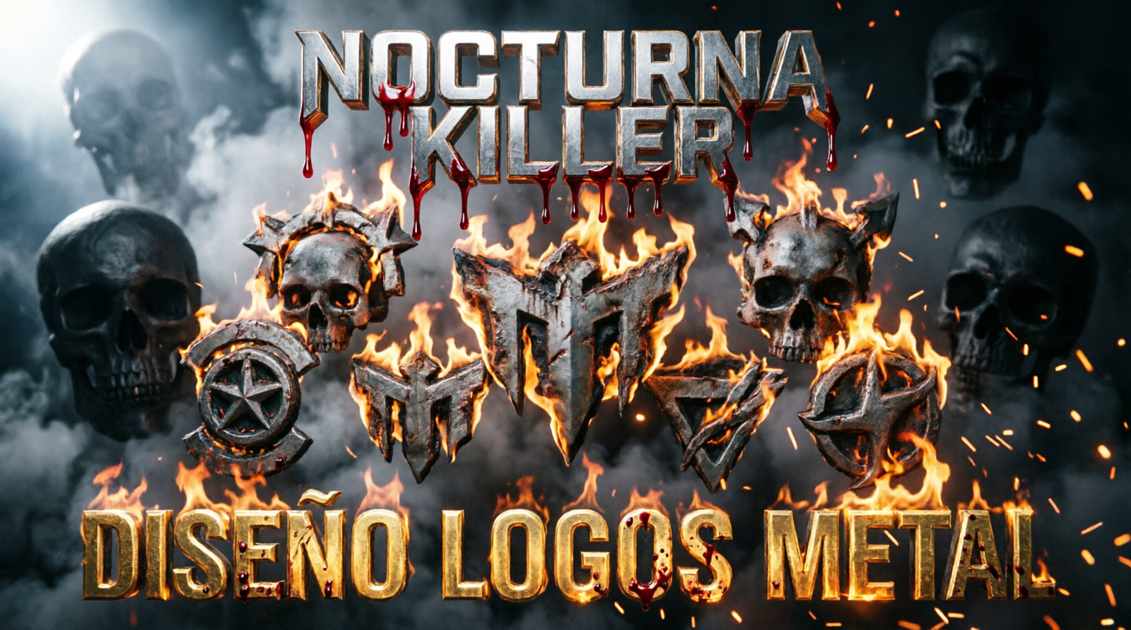 Nocturna killer diseño web bandas grupos de música extrema