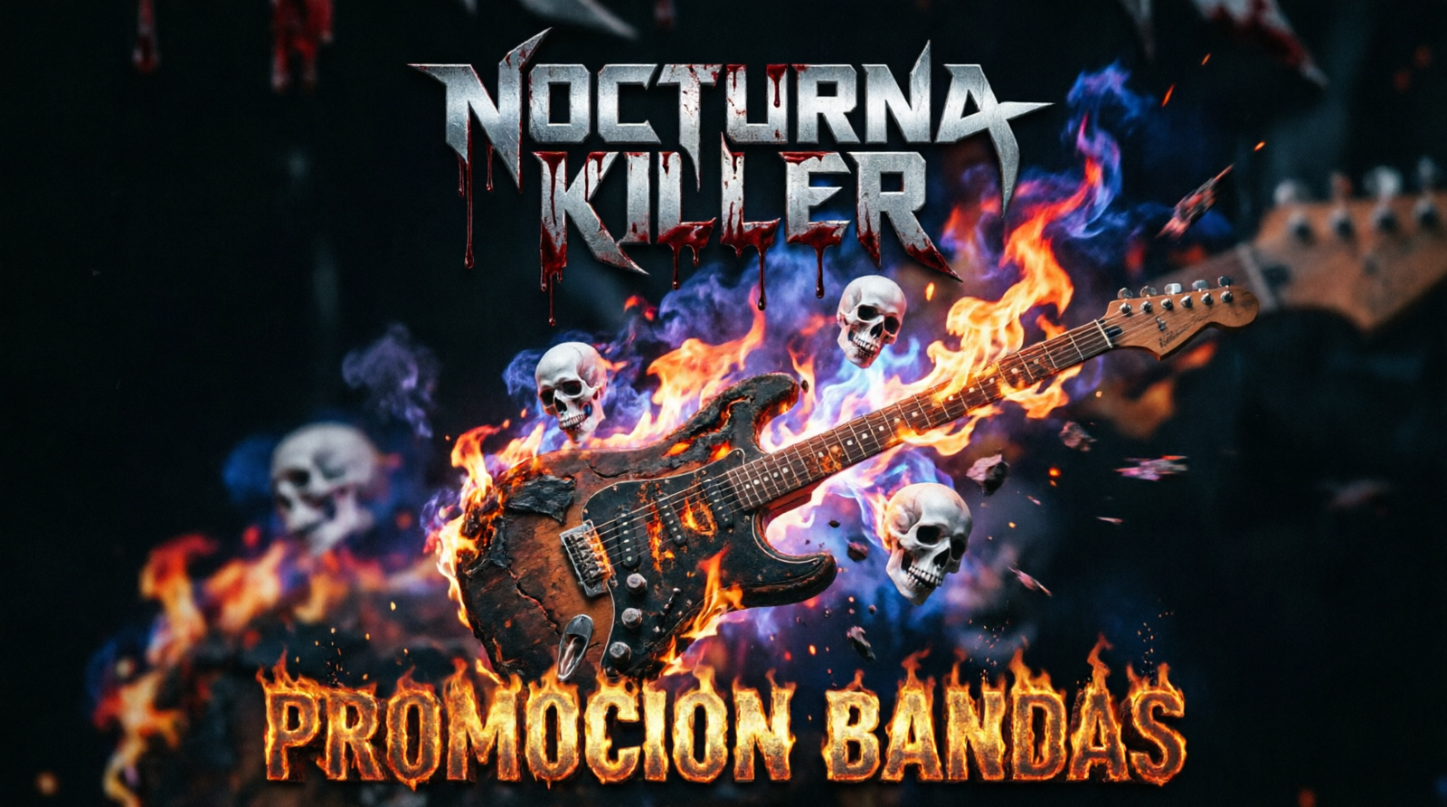 Nocturna killer diseño web bandas grupos de música extrema