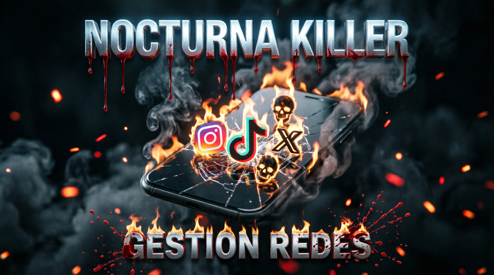 Nocturna killer diseño web bandas grupos de música extrema