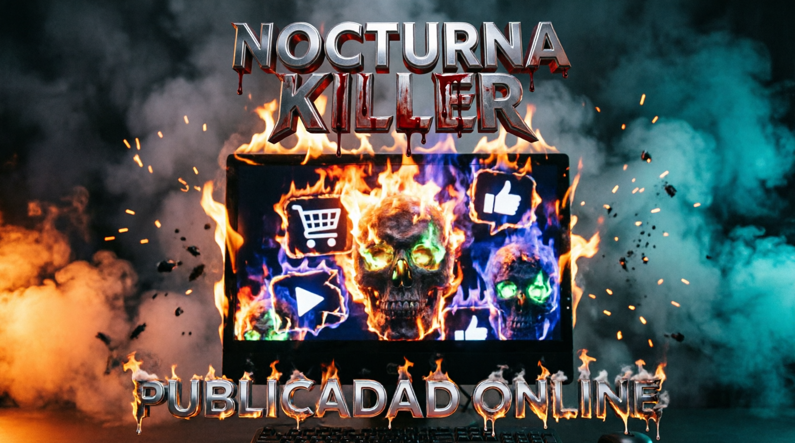Nocturna killer diseño web bandas grupos de música extrema