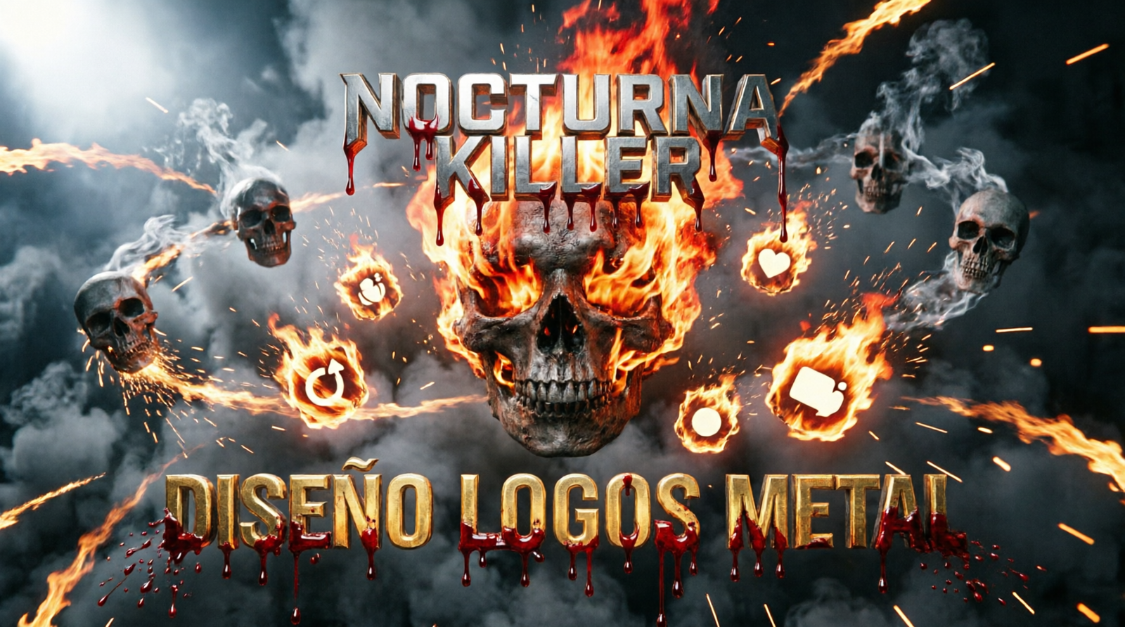 Nocturna killer diseño web bandas grupos de música extrema