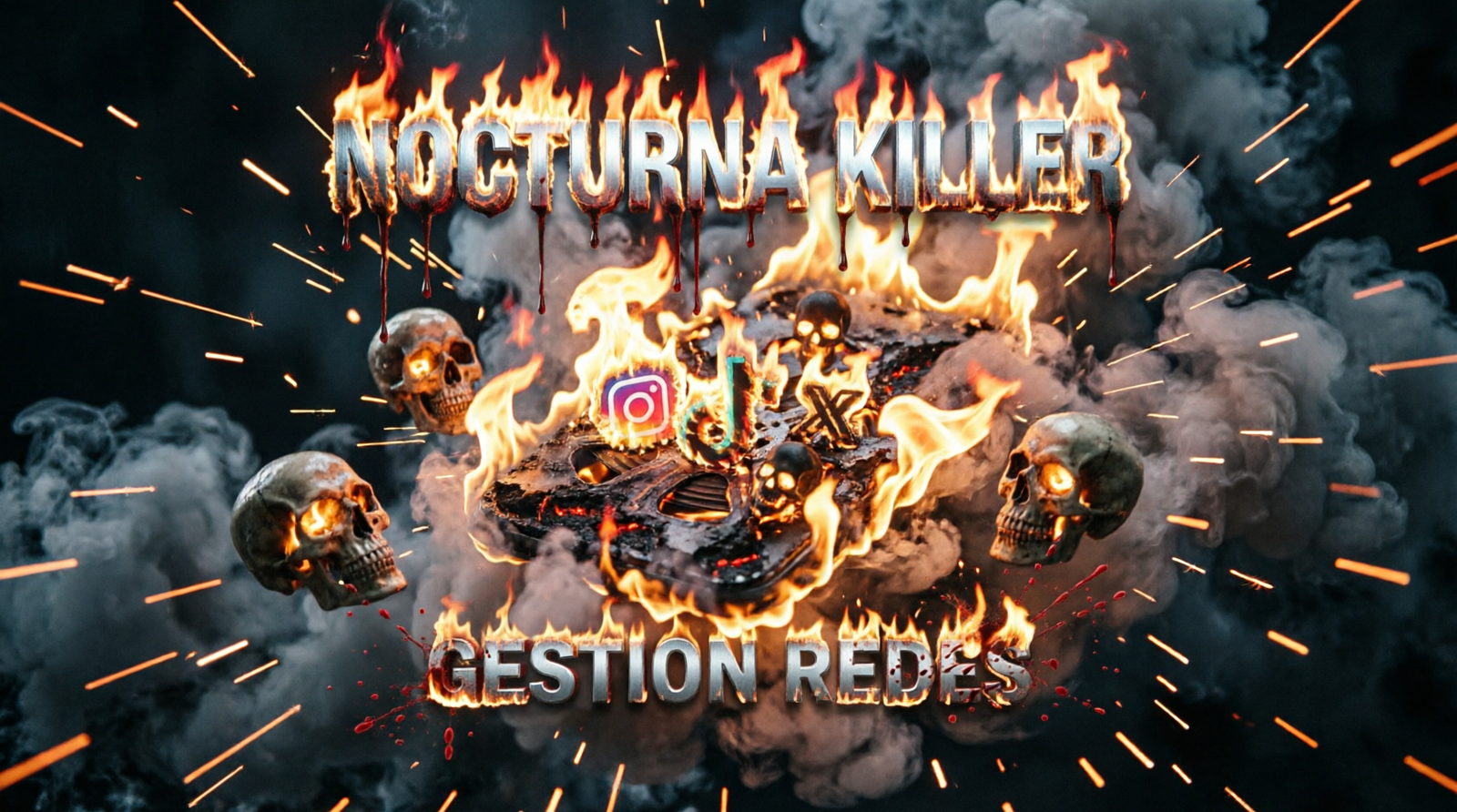 Nocturna killer diseño web bandas grupos de música extrema