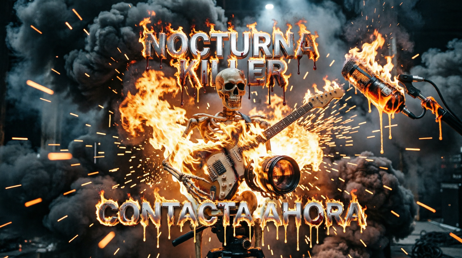 Nocturna killer diseño web bandas grupos de música extrema
