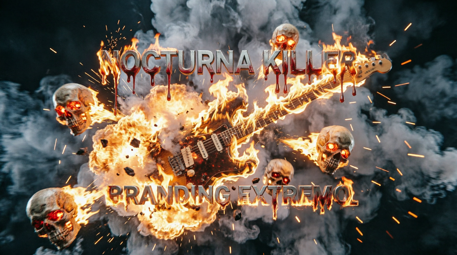 Nocturna killer diseño web bandas grupos de música extrema