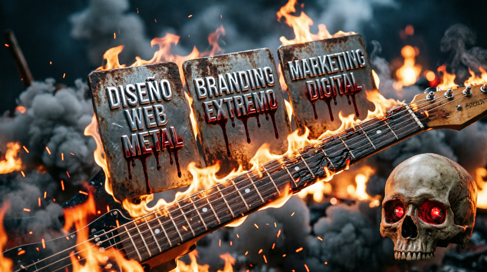 Nocturna killer diseño web bandas grupos de música extrema